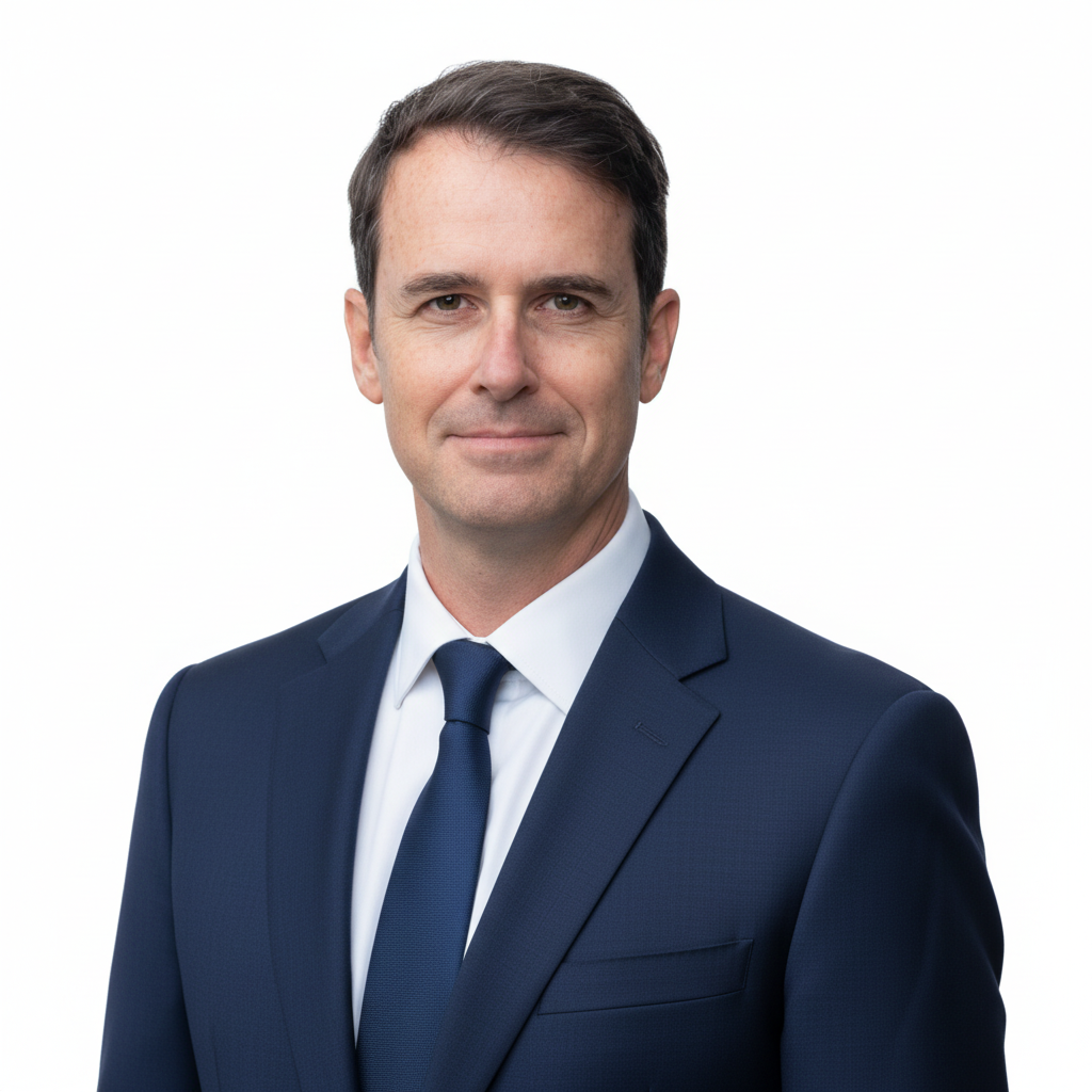 Black and white portrait of a dance instructor against a light background.